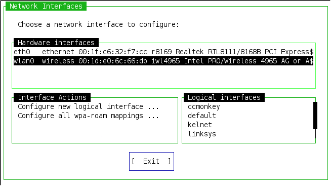 Ceni Network Interfaces