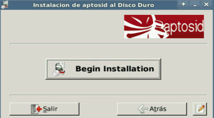 Begin Installtion