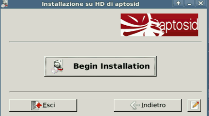 Begin Installtion