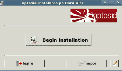 Begin Installtion